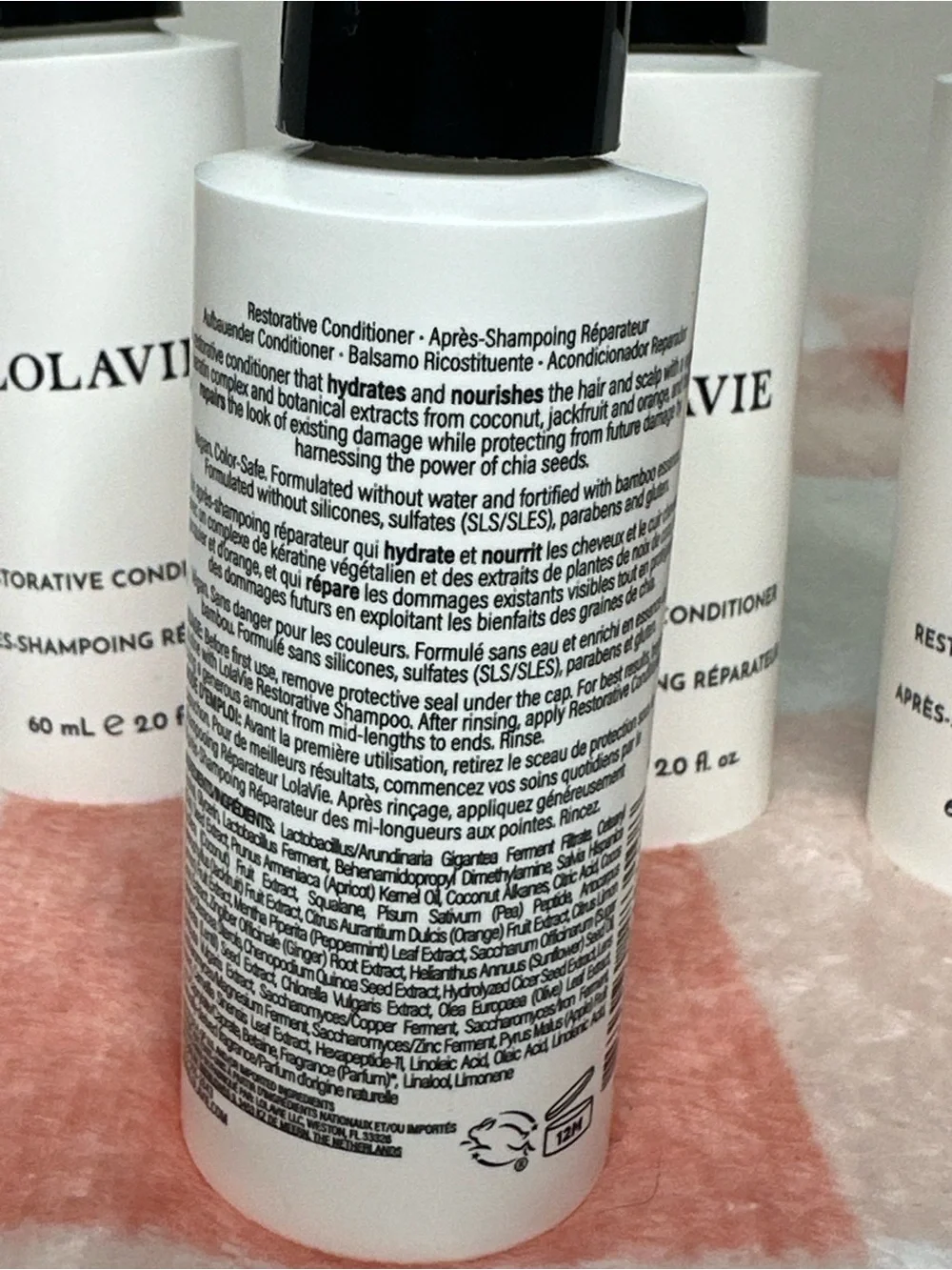 LOLAVIE Restorative Conditioner - White 4 travel size 2.0fl oz